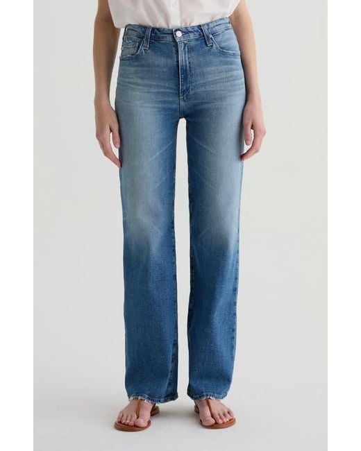 AG Jeans Women's Blue Kora High Waist Wide Leg Jeans