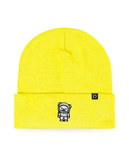 Alix Yellow Ice Bear Beanie for men