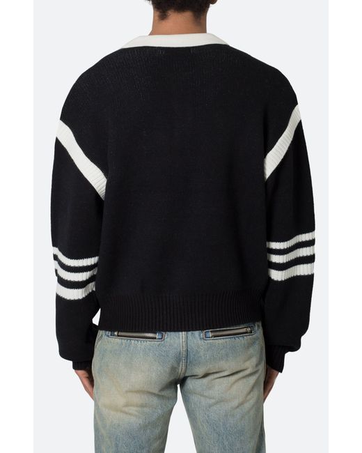 MNML Black Polo Sweater for men