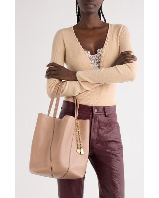 Chloé Pink Spin Leather Tote