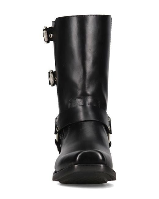 Frye Black Conway Moto Harness Boot for men