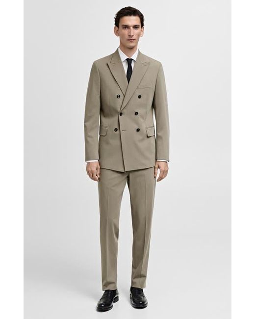 Mango Natural Microstructured Tailored Pants for men