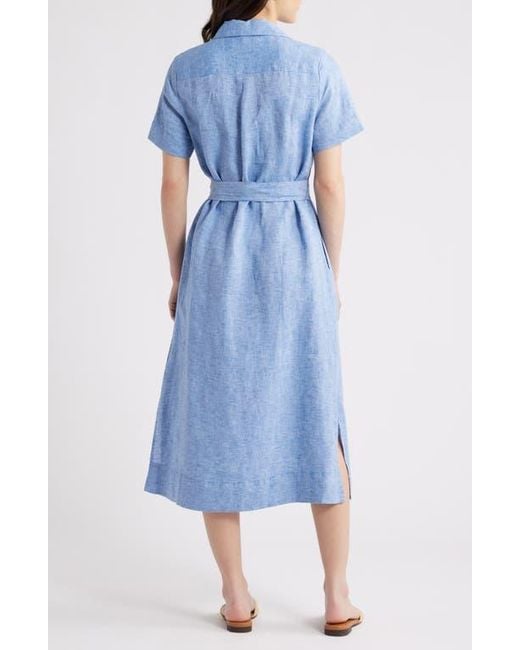 Tommy Bahama Coastalina Linen Maxi Shirt Dress White