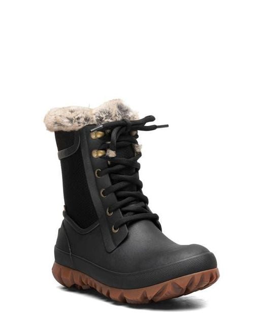Bogs Black Arcata Trek Dots Waterproof Boot