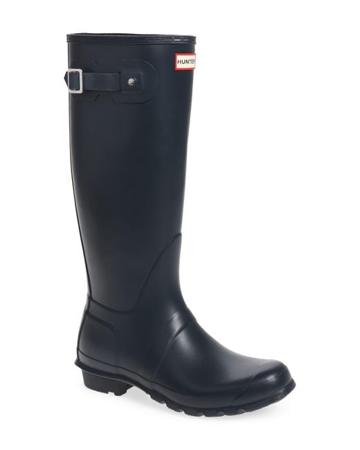 Hunter Blue Original Tall Waterproof Rain Boot