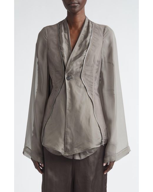 Rick Owens Brown Temple Stag Jacket