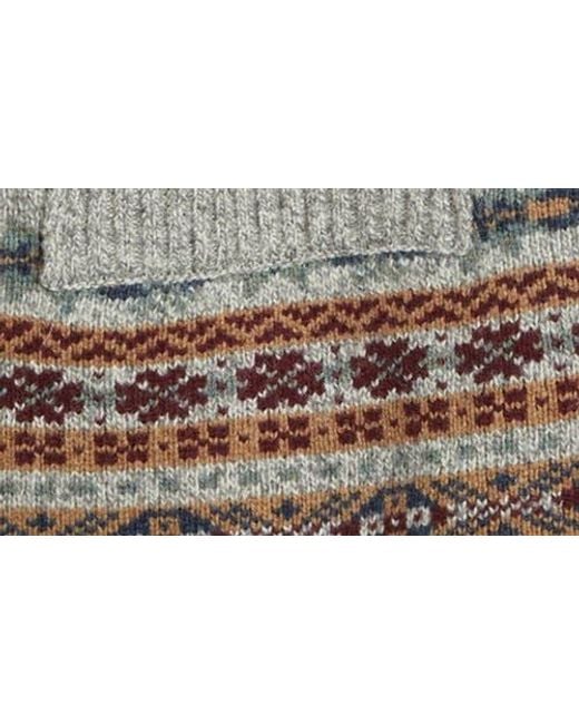 Schott Nyc Black Wool Blend Shawl Collar Cardigan for men