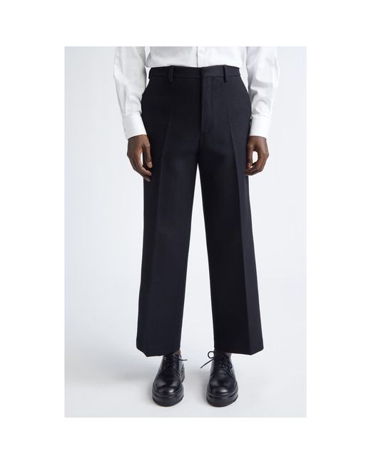 Dries Van Noten Blue Panvel Wool Blend Pants for men