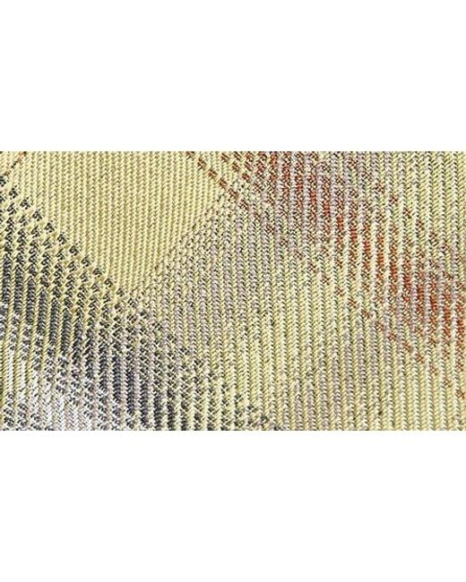 Burberry Green Manston Check Jacquard Silk Tie for men