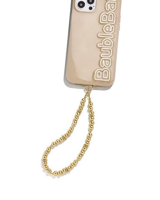 BaubleBar Metallic Pisa Pavé Beaded Phone Wrist Strap