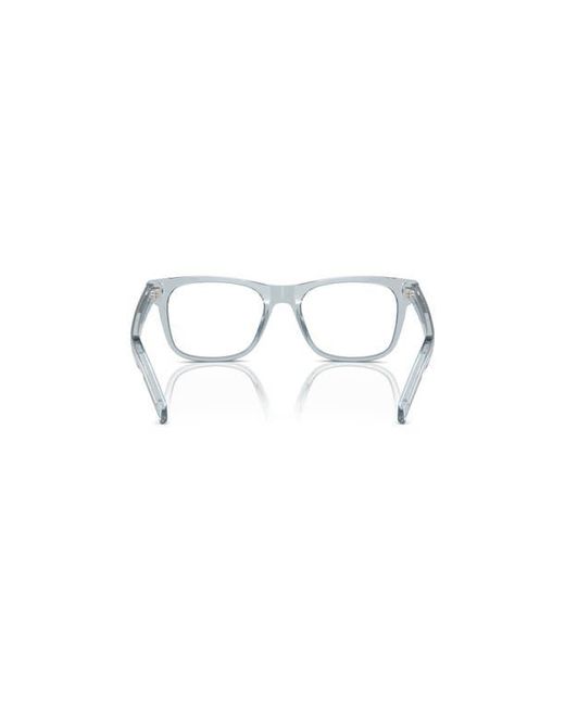 Prada Blue 54Mm Rectangle Optical Glasses for men