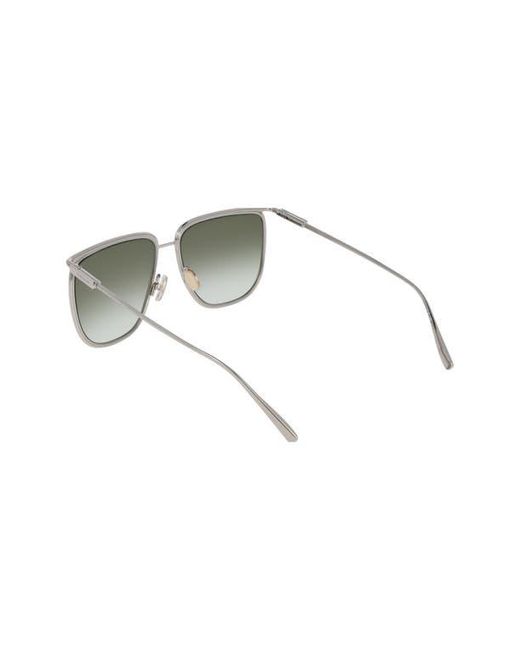 Ferragamo Green 58Mm Gradient Modified Rectangular Sunglasses