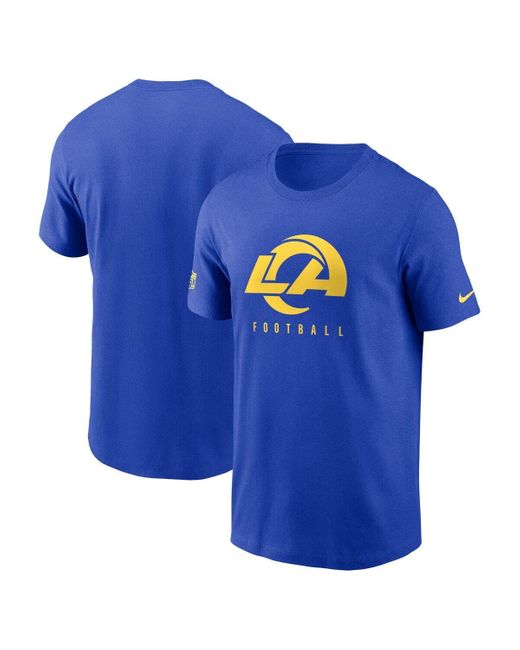 Nike Blue Los Angeles Rams Sideline Performance T-shirt At Nordstrom for men