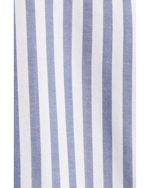 Beach Lunch Lounge Blue Candace Stripe Button-Up Shirt