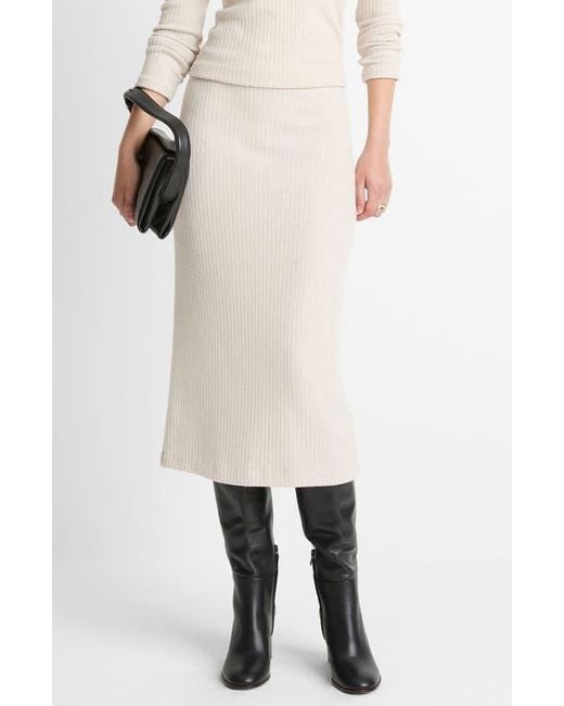 Vince Natural Cozy Rib Skirt