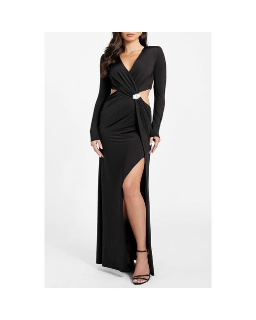 Marciano Elsa Long Sleeve Maxi Dress in Black | Lyst Marciano Elsa Long Sleeve Maxi Dress in Black | Lyst