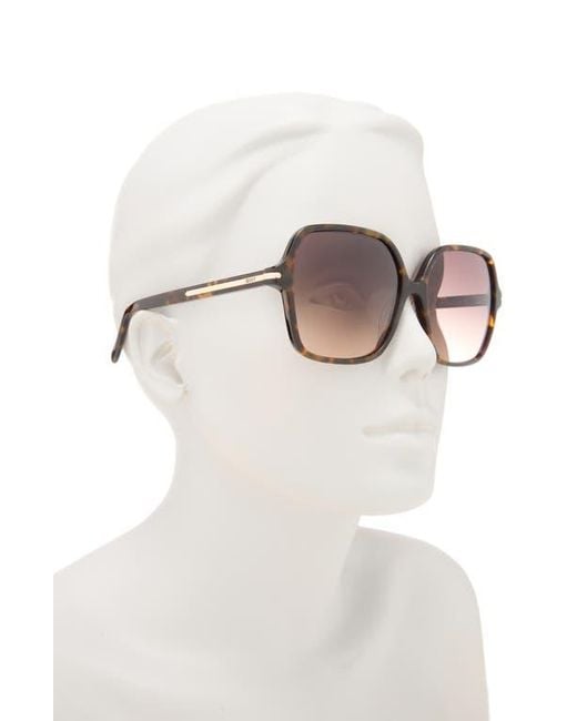 Quay Multicolor Press Tour 60Mm Gradient Square Sunglasses