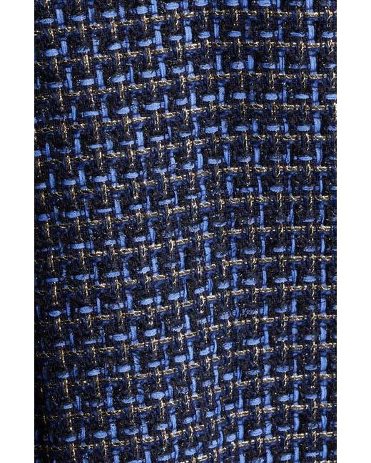 Caslon Blue Tweed Bow Jacket