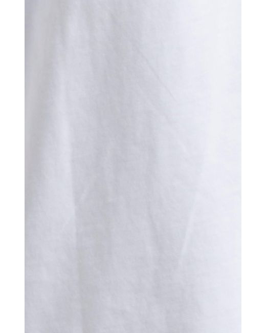 Ganni White Rose Cat Logo Organic Cotton Graphic T-shirt
