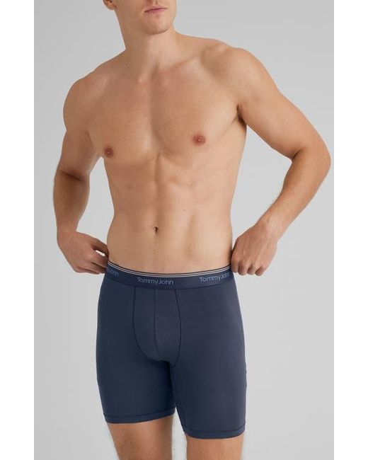 Tommy John Blue 3-Pack Ultra Soft Flex Boxer Briefs for men