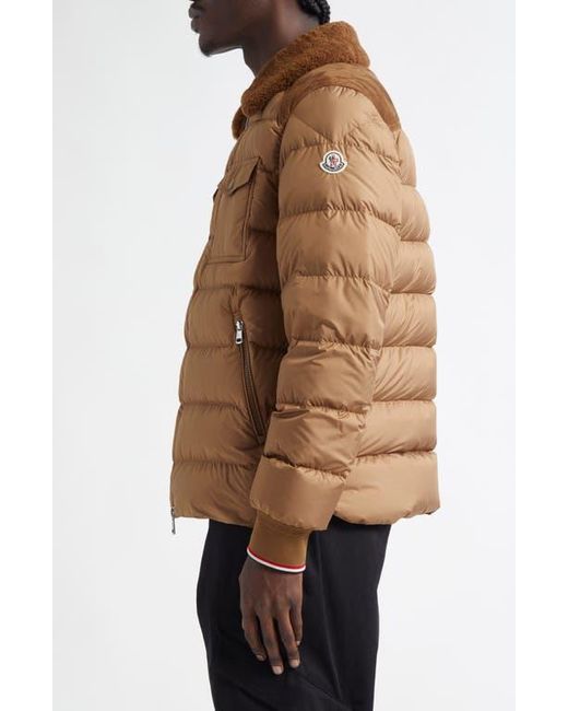 関税込 MONCLER AKEBIE SHEARLING DOWN JACKET MONCLER Akebie Shearling Down Jacket J20931A00175M5016050