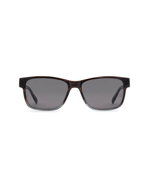 Fossil Gray 58Mm Rectangular Sunglasses for men