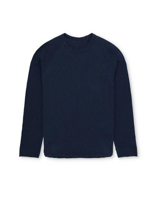 Fortela Blue Indiana Cotton Long Sleeve T-Shirt for men