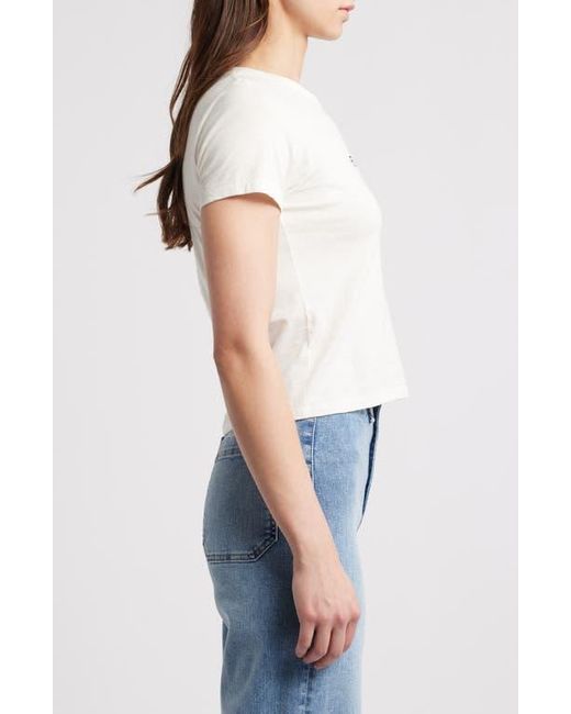 Rag & Bone Blue Mini Script Rb Graphic Baby Tee