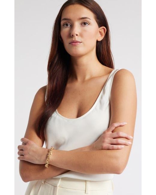 Nordstrom Metallic Twisted Chunky Chain Bracelet