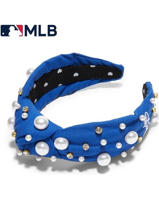 Lele Sadoughi Blue Mlb La Dodgers Embellished Headband