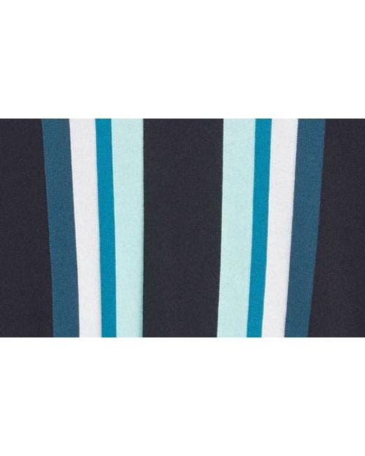 Original Penguin Blue Vertical Stripe Polo Sweater for men