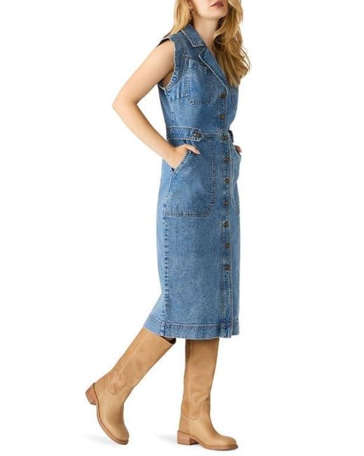 Steve Madden Blue Julieta Denim Midi Dress