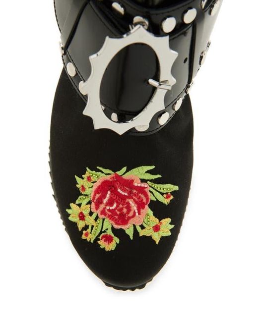 Chopova Lowena Black Spur Strap Boot