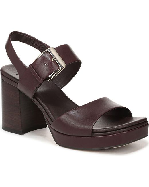 27 EDIT Naturalizer Brown Phillipa Block Heel Sandal