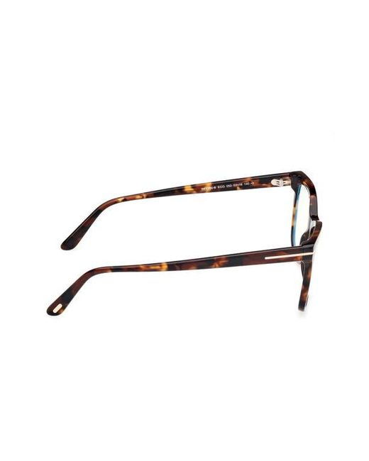 Tom Ford Brown 52Mm Square Light Blocking Glasses