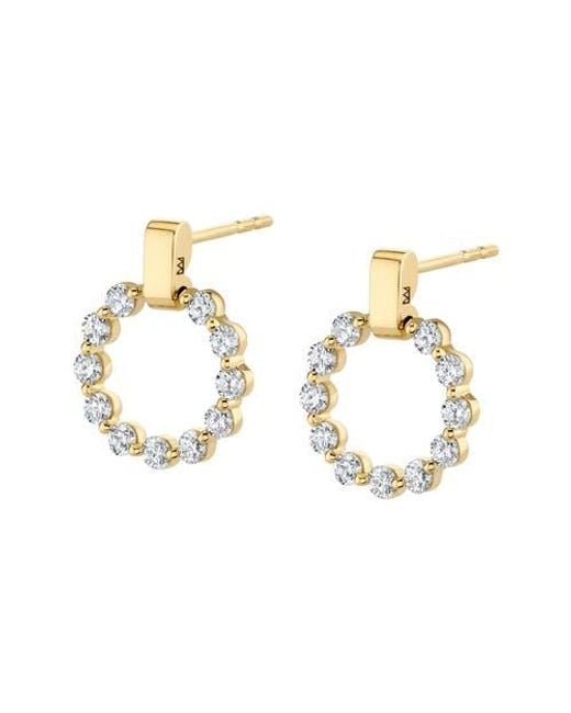 Michael M Metallic Cloud Mini Single Drop Earrings