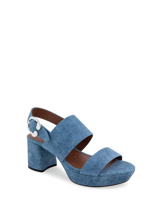 Aerosoles Blue Camera Platform Sandal