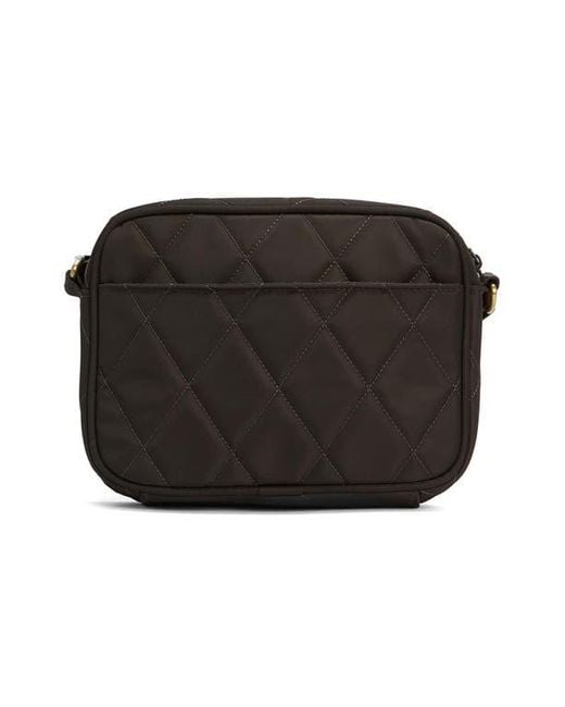 Barbour Black Quilted Nylon Crossbody Bag