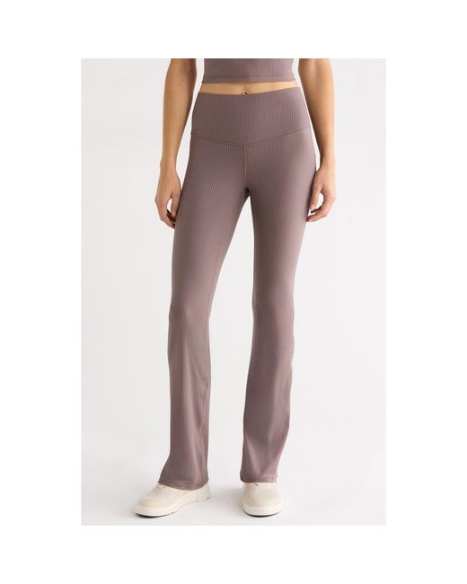 Zella Pink Thrive Rib Bootcut Pants