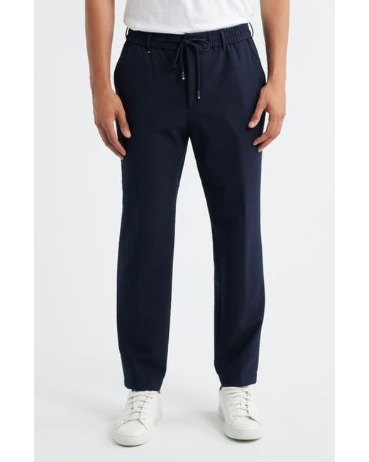 Boss Blue Perin Drawstring Pants for men