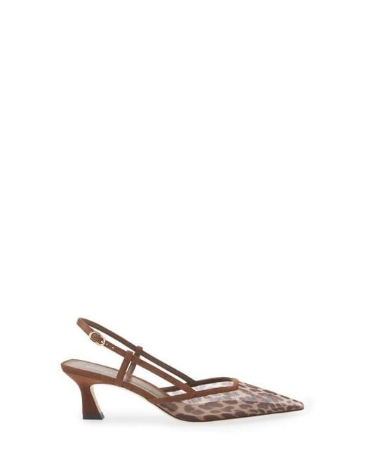 Stuart Weitzman Brown Vinnie Kitten Heel Pump