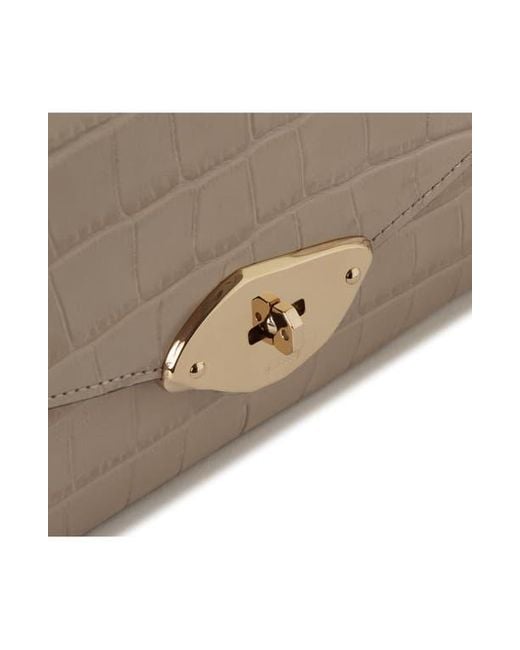 Mulberry Multicolor Lana Croc Embossed Leather Top Handle Bag