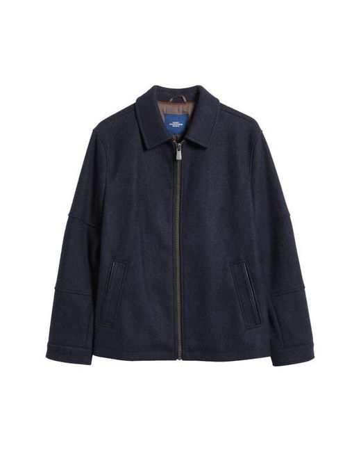 Hart Schaffner Marx Blue Paloma Wool Blend Twill Jacket for men