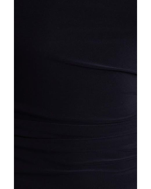 Open Edit Black Twist One-Shoulder Top