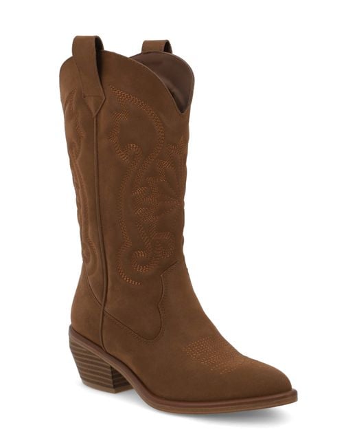 MIA Brown Kelsha Western Boot