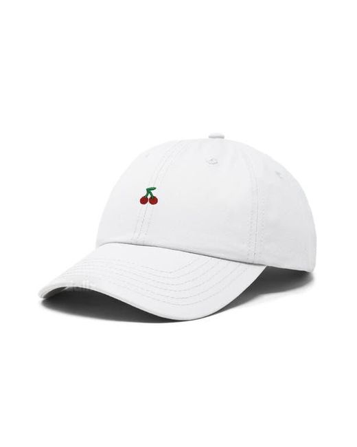Alix White Lil Cherry Dad Cap