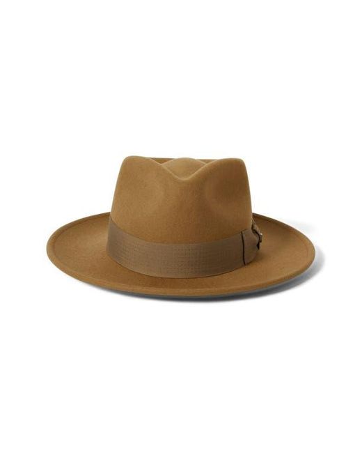 Brixton Brown Swindle Wool Fedora for men