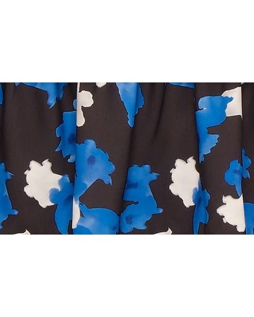 The Lulo Project Blue The Storm Keeper Floral Ruffle Tiered Maxi Dress