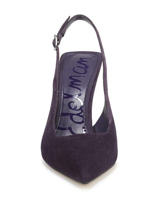 Sam Edelman Blue Odette Pointed Toe Slingback Pump