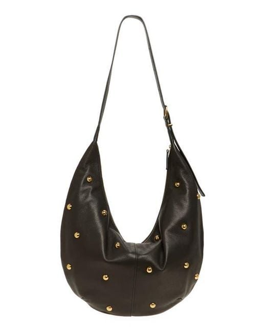 Madewell Black The Essential Curve Leather Shoulder Bag